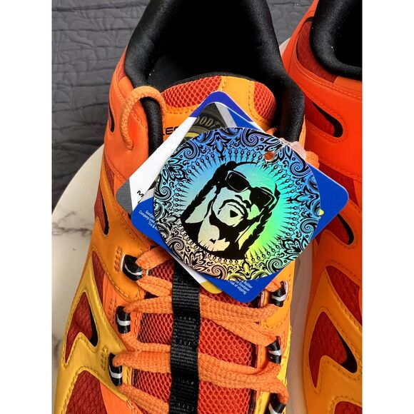 Skechers X Snoop Dogg: UNISEX GO RUN Swirl Tech - Dizzie Orange Red SZ 13: NWT - Picture 8 of 15